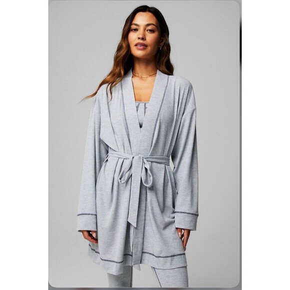 Fabletics Other - Fabletics Waffle Robe in Classic Grey | Pewter 4XL